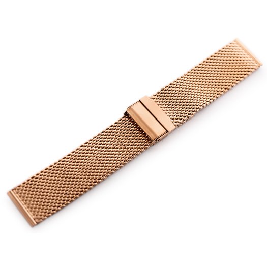 Bransoleta Pacific 10 - siatka HQ - rosegold 20mm