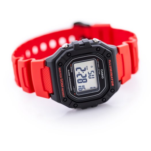 Laikrodis vyrams CASIO W-218H-4B + dėžutė