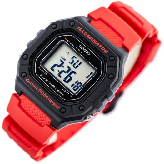 Laikrodis vyrams CASIO W-218H-4B + dėžutė