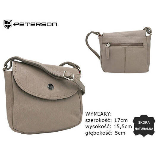 Leather bag PETERSON PTN 17571-FTS