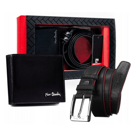 Leather wallet & belt set PIERRE CARDIN ZM-PC27