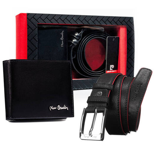 Leather wallet & belt set PIERRE CARDIN ZM-PC27