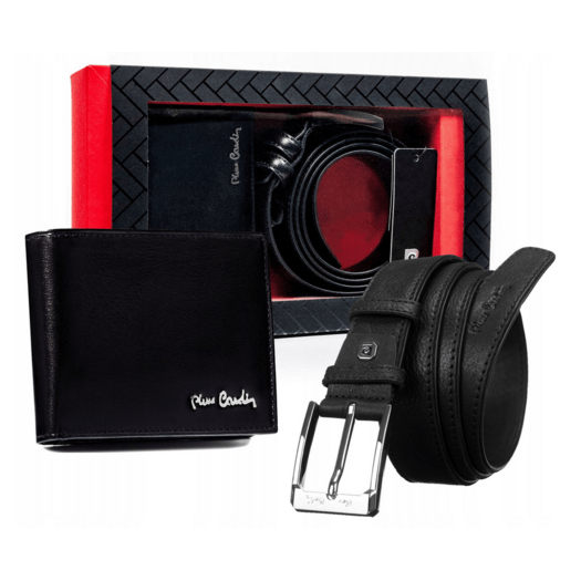 Leather wallet & belt set PIERRE CARDIN ZM-PC28