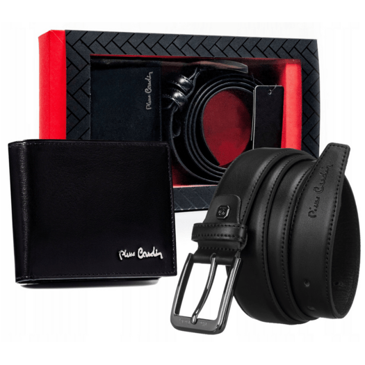 Leather wallet & belt set PIERRE CARDIN ZM-PC32