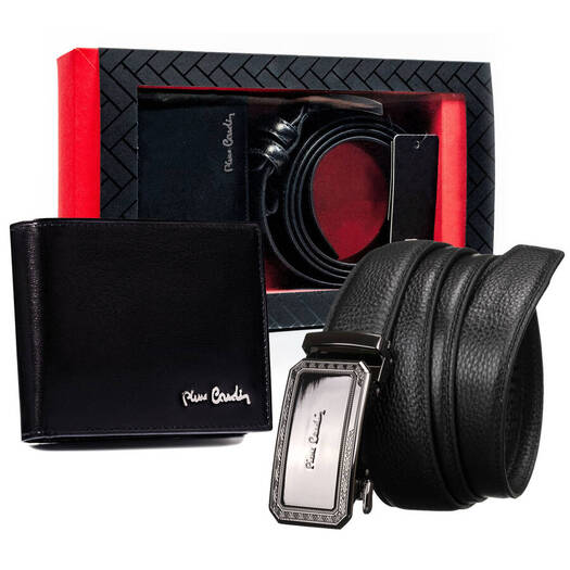 Leather wallet & belt set PIERRE CARDIN ZM-PC34