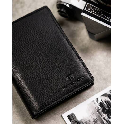 Leather wallet & key ring PETERSON PTN SET-M-N4-D