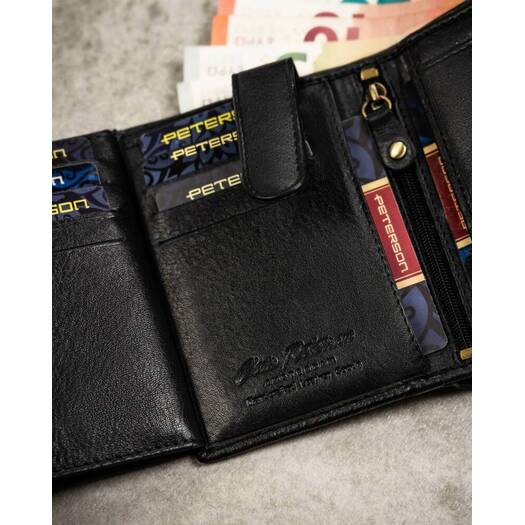 Leather wallet & key ring set PETERSON PTN SET-M-1542