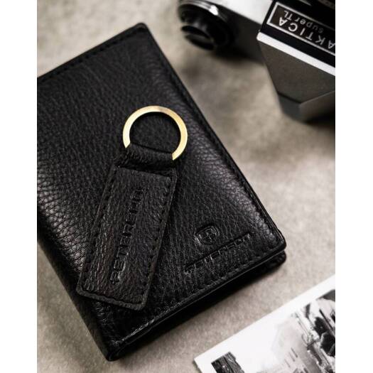 Leather wallet & key ring set PETERSON PTN SET-M-1542