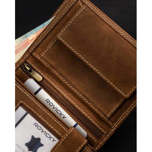 Leather wallet RFID ALWAYS WILD N4-CHM-TAUR