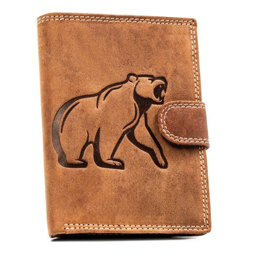 Leather wallet RFID ALWAYS WILD N4L-CHM-BEAR