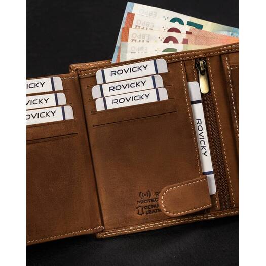 Leather wallet RFID ALWAYS WILD N4L-CHM-BEAR