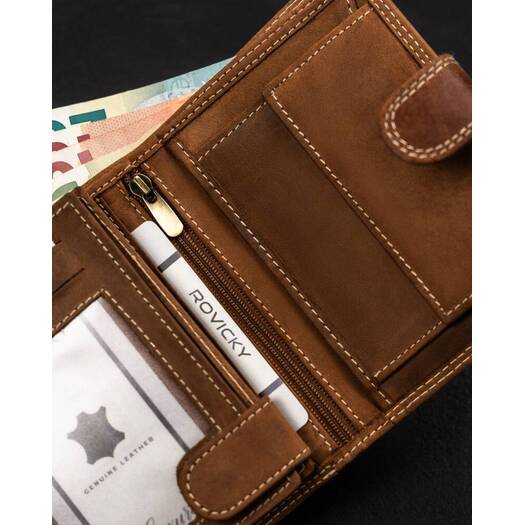 Leather wallet RFID ALWAYS WILD N4L-CHM-BEAR