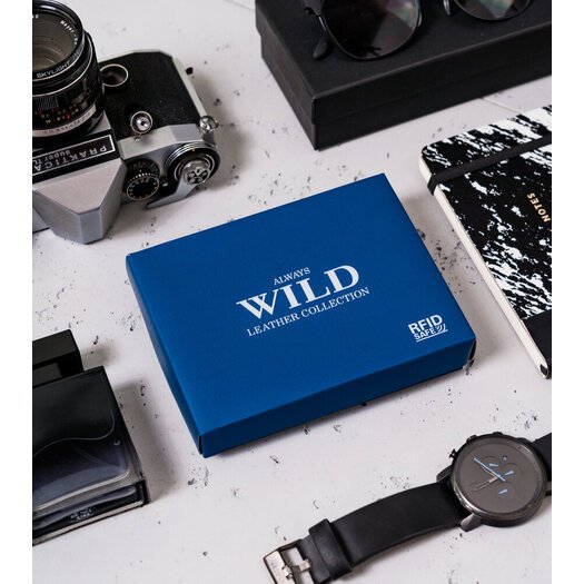 Leather wallet RFID ALWAYS WILD N4L-P-CCD-2-2702 BLA