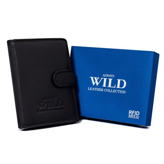 Leather wallet RFID ALWAYS WILD N4L-P-CCD-2-2702 BLA