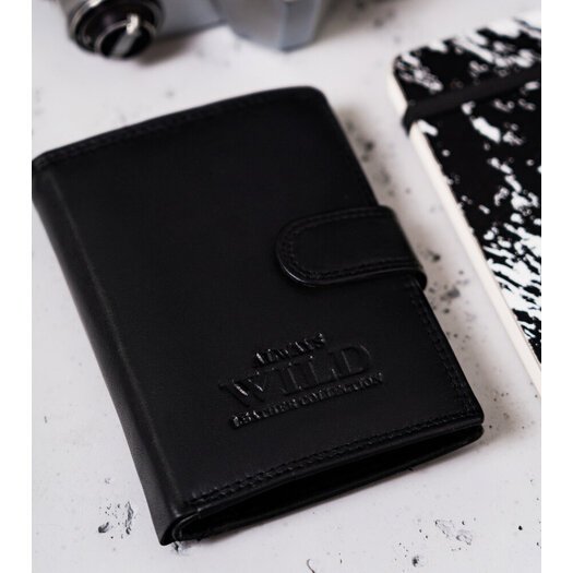 Leather wallet RFID ALWAYS WILD N4L-P-CCD-2-2702 BLA