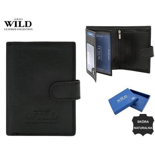 Leather wallet RFID ALWAYS WILD N4L-P-CCD-8127