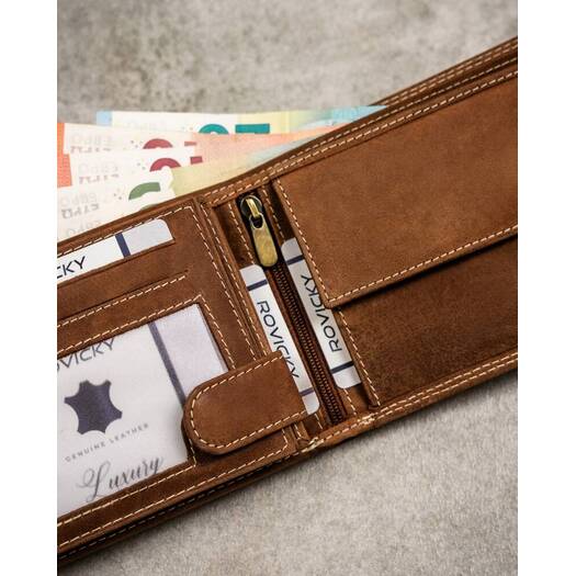 Leather wallet RFID ALWAYS WILD N992-CHM-CAPR