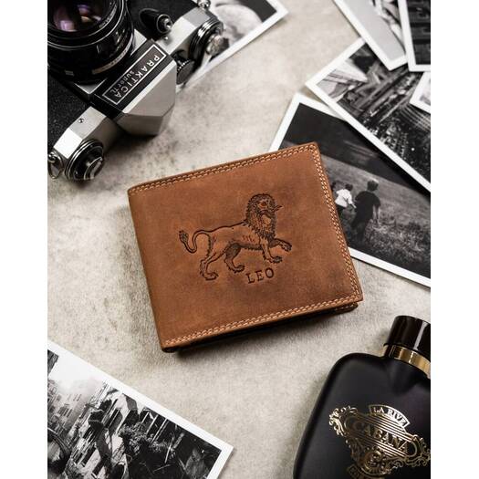 Leather wallet RFID ALWAYS WILD N992-CHM-LEO