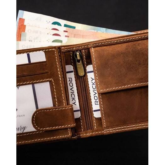 Leather wallet RFID ALWAYS WILD N992-CHM-PISC