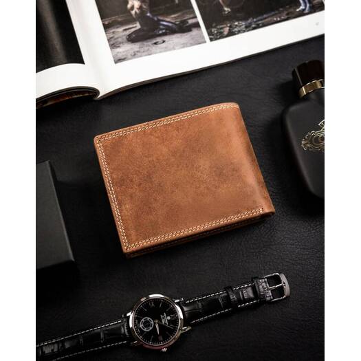 Leather wallet RFID ALWAYS WILD N992-CHM-PISC