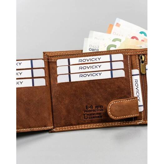 Leather wallet RFID ALWAYS WILD N992-CHM