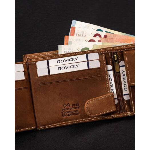 Leather wallet RFID ALWAYS WILD N992-CHM