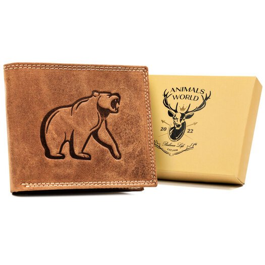 Leather wallet RFID ALWAYS WILD N992-CHM