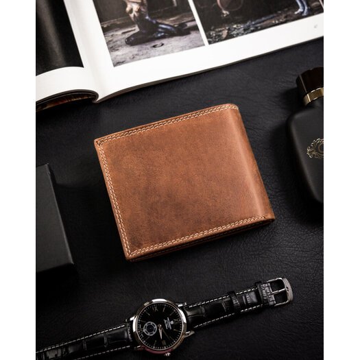 Leather wallet RFID ALWAYS WILD N992-CHM