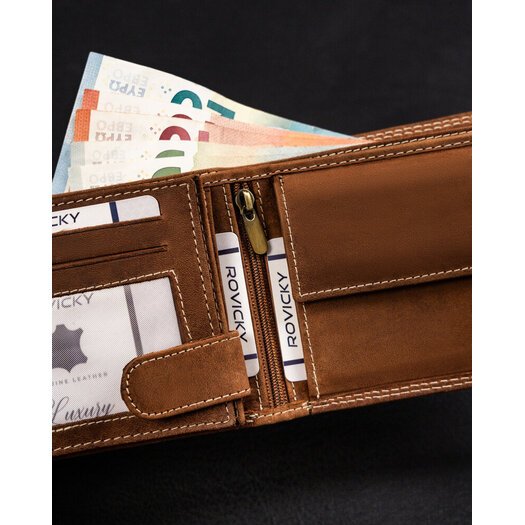 Leather wallet RFID ALWAYS WILD N992-CHM