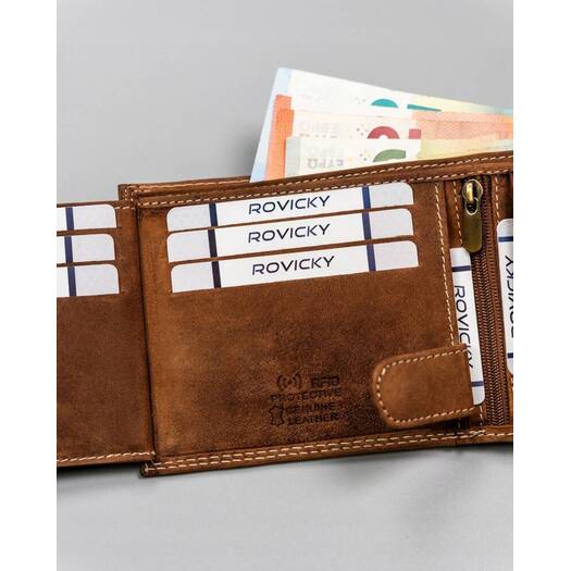 Leather wallet RFID ALWAYS WILD N992-CHM