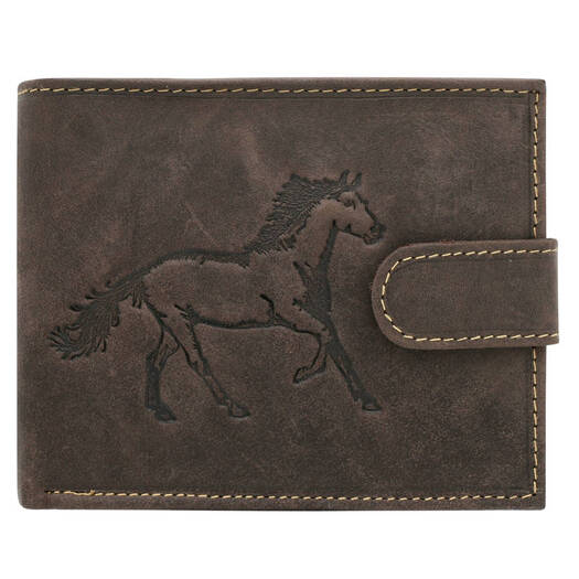 Leather wallet RFID ALWAYS WILD N992L-CHM HORSE