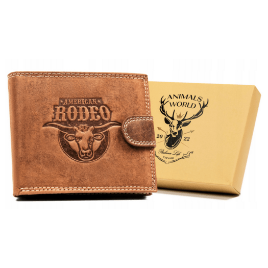 Leather wallet RFID ALWAYS WILD N992L-CHM-ROD