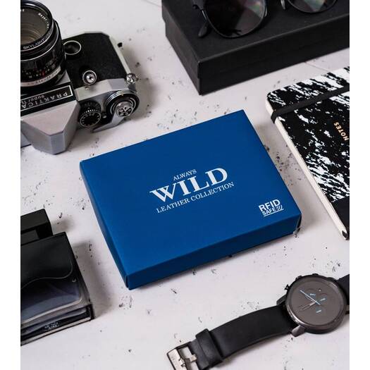 Leather wallet RFID ALWAYS WILD N992L-P-CCD-2-2726 B