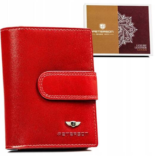 Leather wallet RFID PETERSON PTN 201-VTBD