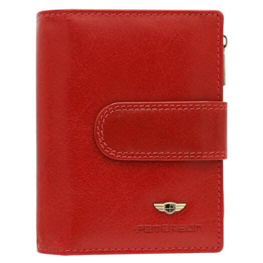 Leather wallet RFID PETERSON PTN 201-VTBD