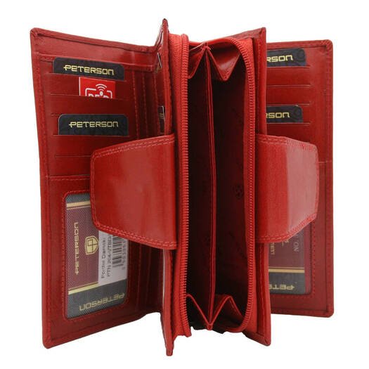 Leather wallet RFID PETERSON PTN 204-VTBD