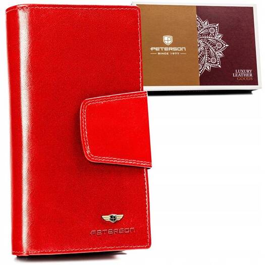 Leather wallet RFID PETERSON PTN 204-VTBD