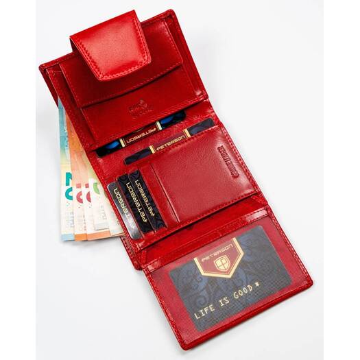 Leather wallet RFID PETERSON PTN 205-VTBD