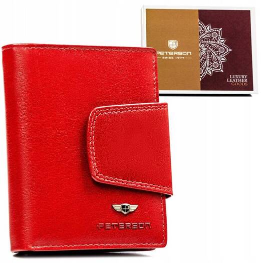 Leather wallet RFID PETERSON PTN 205-VTBD