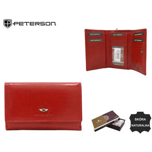 Leather wallet RFID PETERSON PTN 206-VTBD