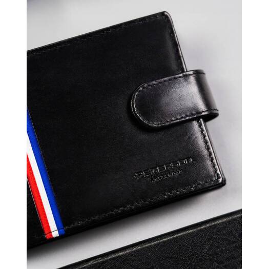 Leather wallet RFID PETERSON PTN 22301L-VT-A