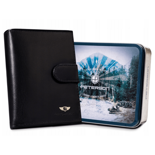 Leather wallet RFID PETERSON PTN 333Z 2-1-1