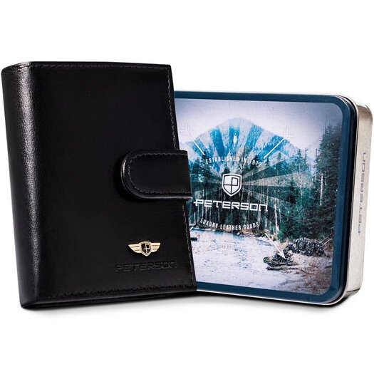 Leather wallet RFID PETERSON PTN 363Z 2-1-1