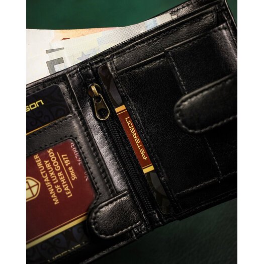 Leather wallet RFID PETERSON PTN 363Z 2-1-1