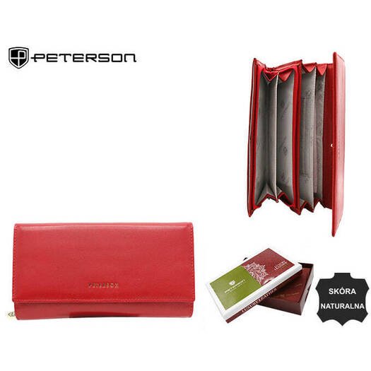 Leather wallet RFID PETERSON PTN 42100-SGN