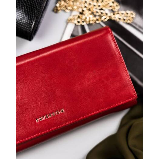 Leather wallet RFID PETERSON PTN 42100-SGN