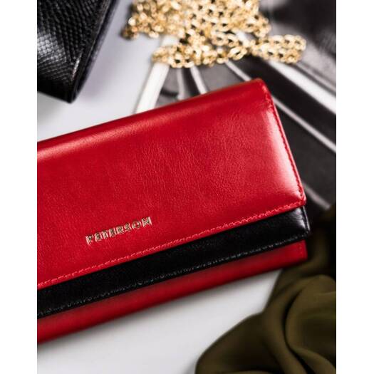 Leather wallet RFID PETERSON PTN 421028-SGN