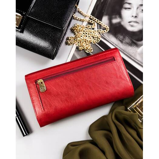 Leather wallet RFID PETERSON PTN 421077-SGN