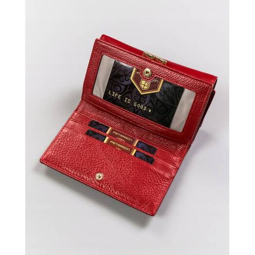 Leather wallet RFID PETERSON PTN 42108-SGN