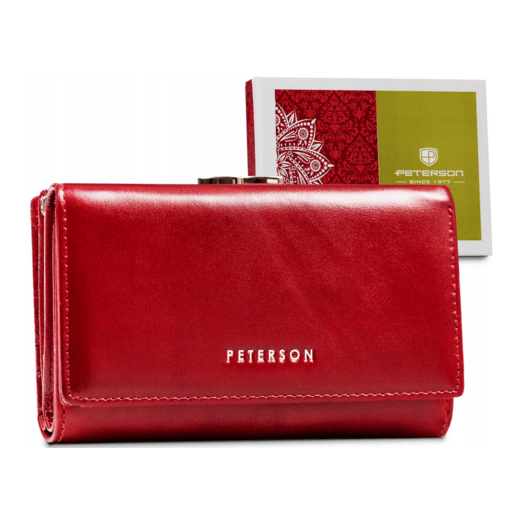 Leather wallet RFID PETERSON PTN 42108-SGN